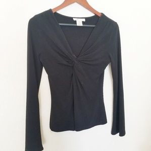 🛍💜 WHITE HOUSE BLACK MARKET Sexy long sleeve top